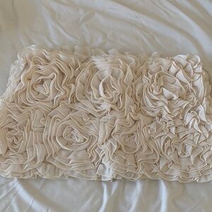 Naked Wardrobe Cream Floral Ruffle Mini Skort